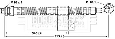 BORG & BECK stabdžių žarnelė BBH6799